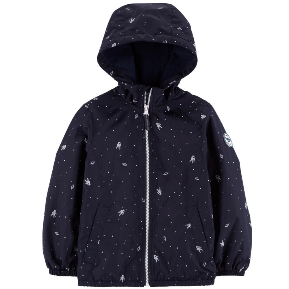 OshKosh Boys Glow in the Dark Space Astronaut Heavyweight Hooded Jacket